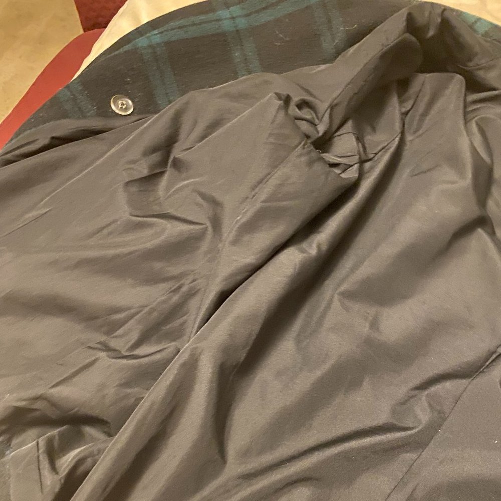 Old Navy Wool Blend Plaid P-Coat - Picture 9 of 12